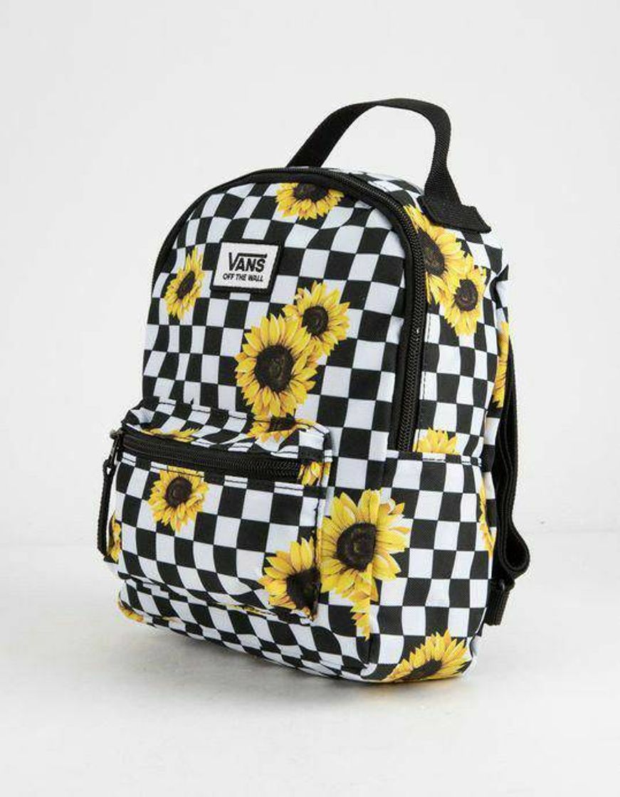 Fashion mochila vans com girassóis