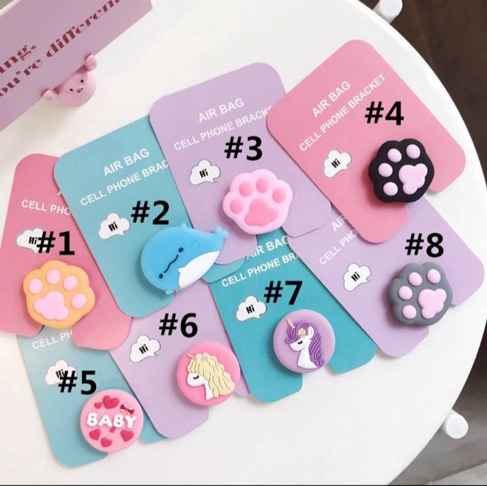 Moda Pop Socket com Desenho de Animal para Celular/Suporte de Cap