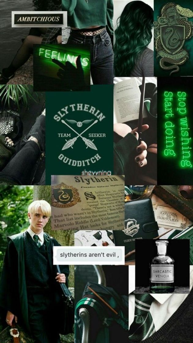 Moda Wallpaper aesthetic hp slytherin 