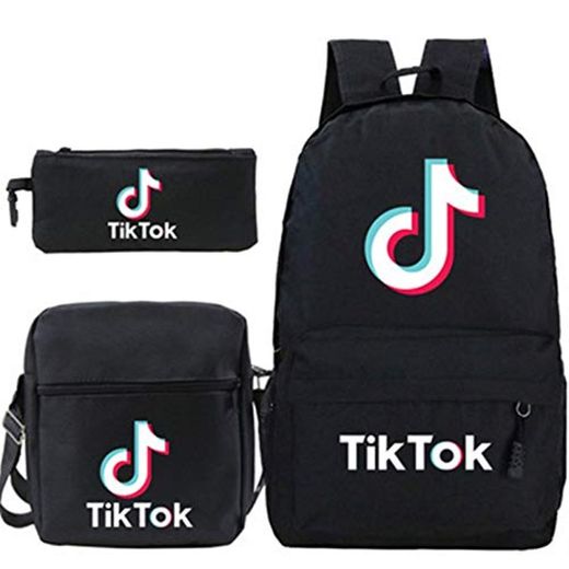 YIFANYUN TiKToK Tres Grupos de Estudiantes Masculinos y Femeninos Mochila Bandolera Bolsa