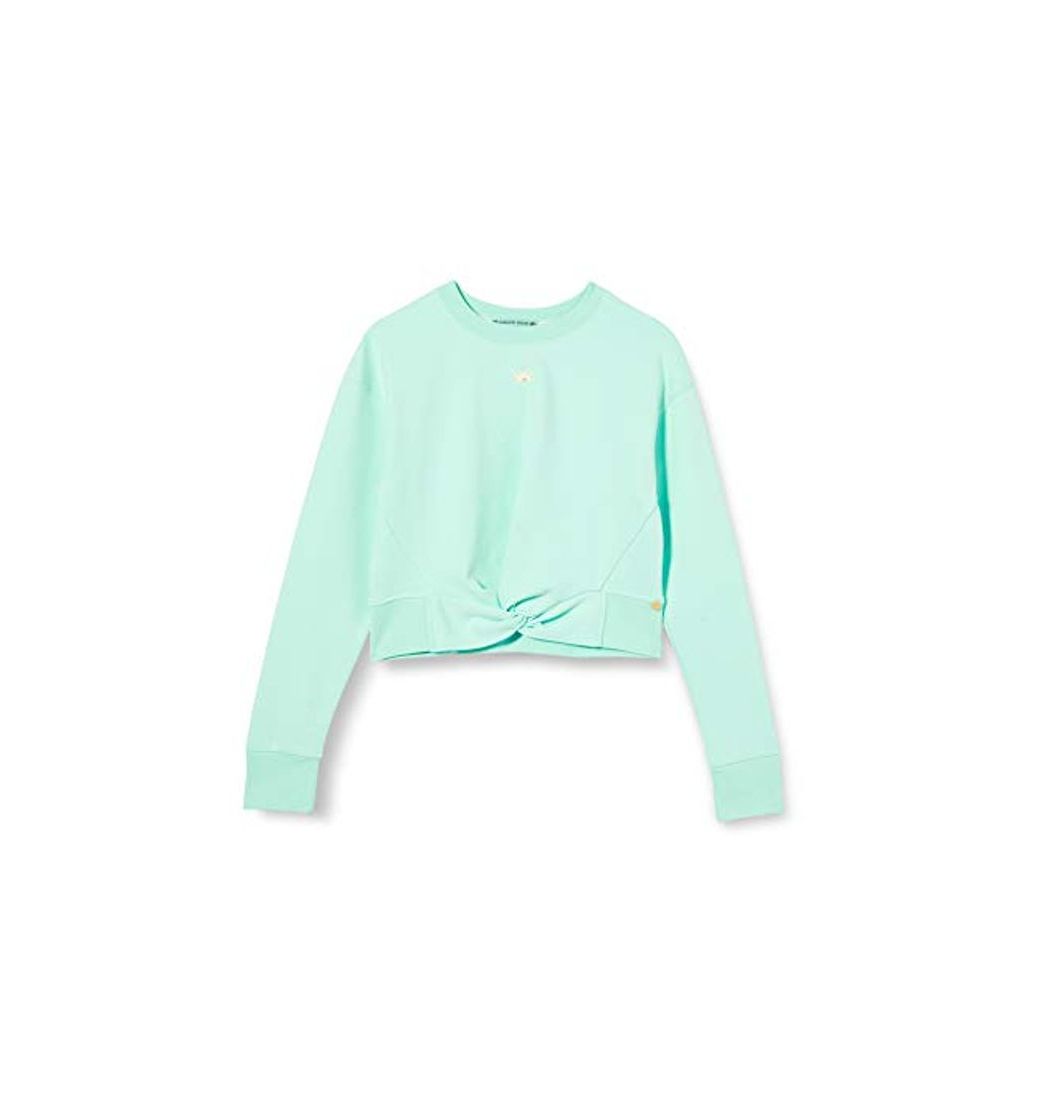 Social Scotch & Soda Cropped Sweat with Knot Detail and Theme Artworks Sudadera