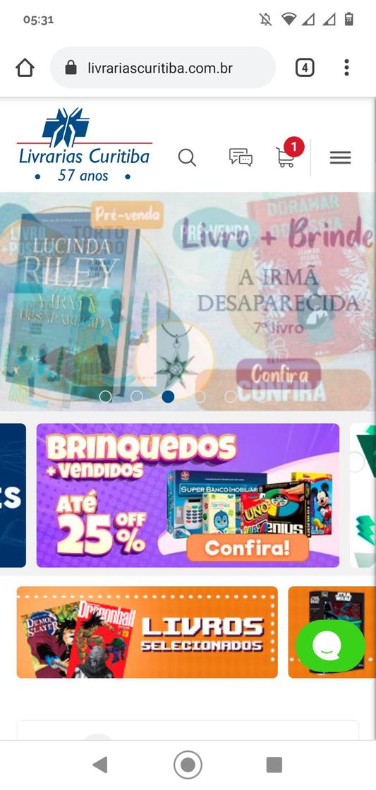 Moda Livrarias Curitiba - site 