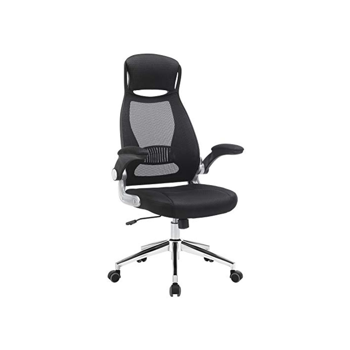 Social SONGMICS OBN86BK Silla giratoria de Oficina Silla de Escritorio de Malla con