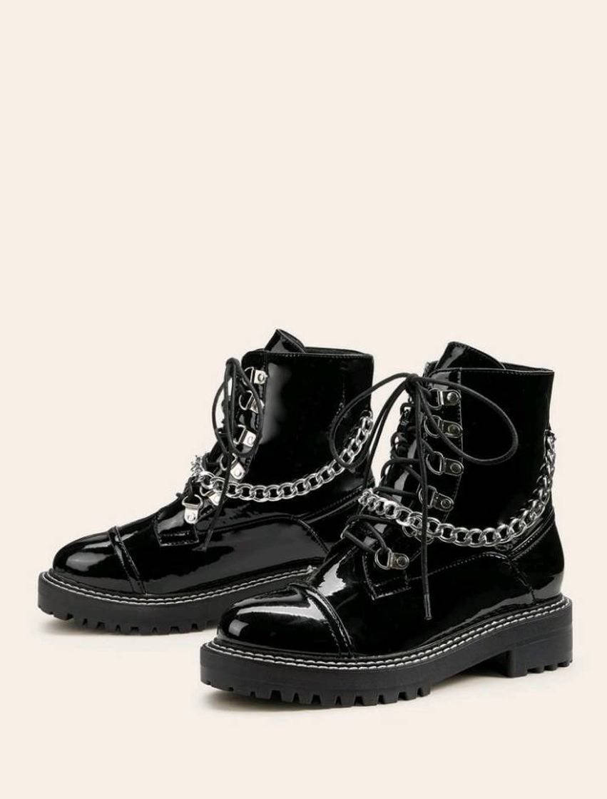 Fashion Lug sole lace up boots