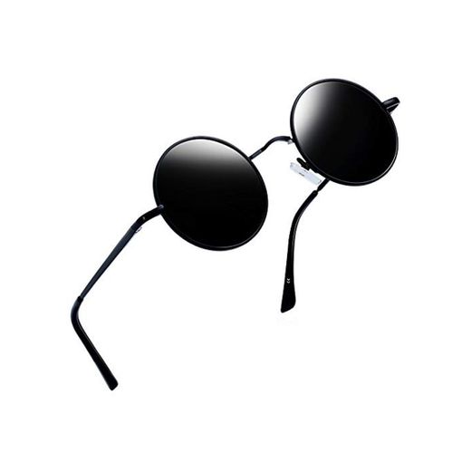 Joopin Redondas Gafas de sol Polarizadas Retro Vintage John Lennon Círculo Metálico