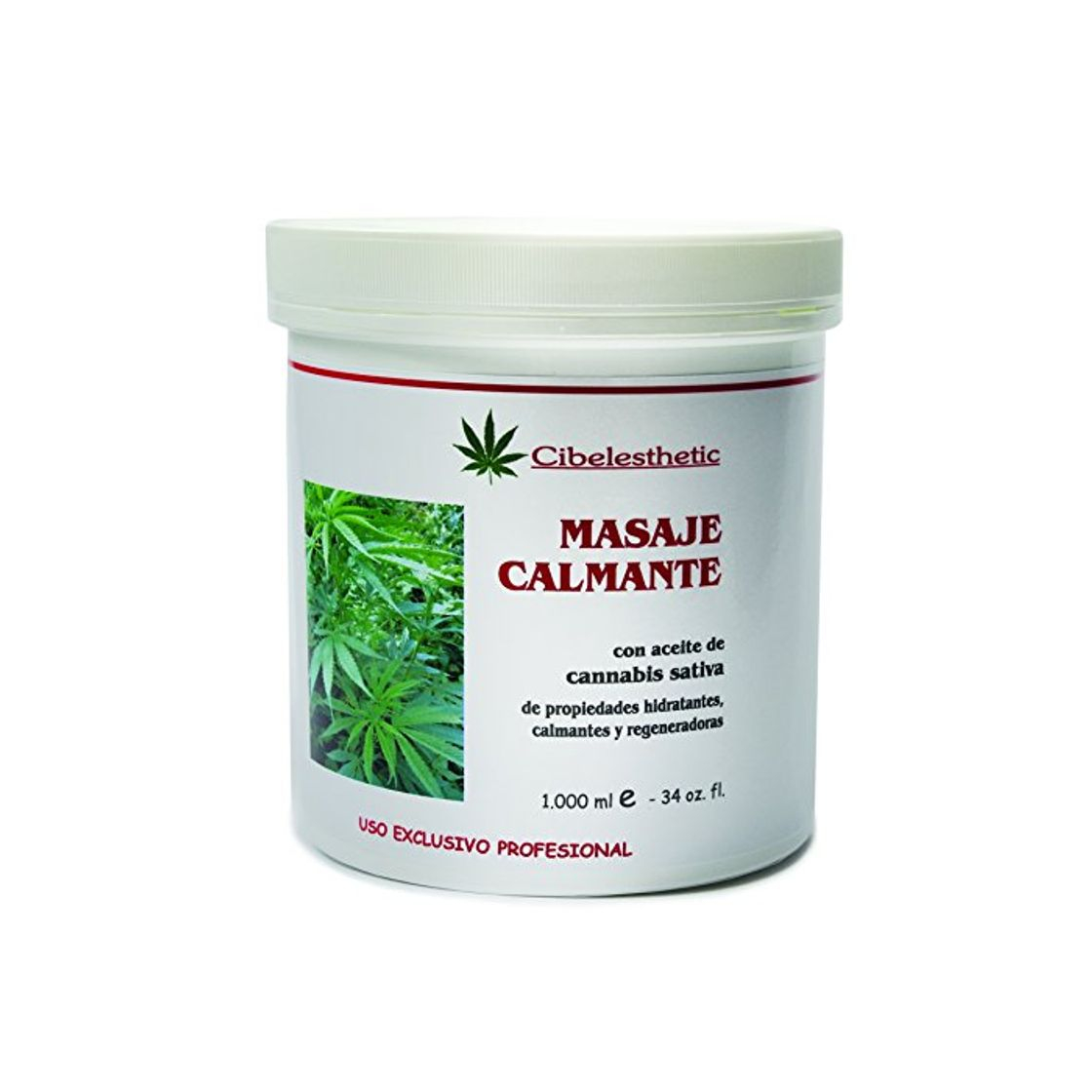 Producto Crema Calmante con aceite de cannabis