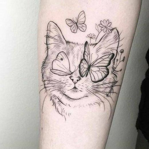 Tatuagem de gatinho