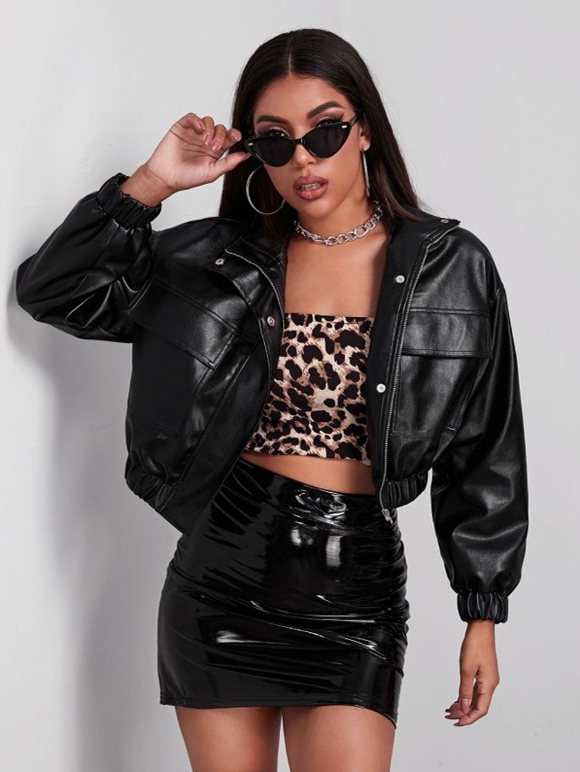 Chaqueta bomber cuero