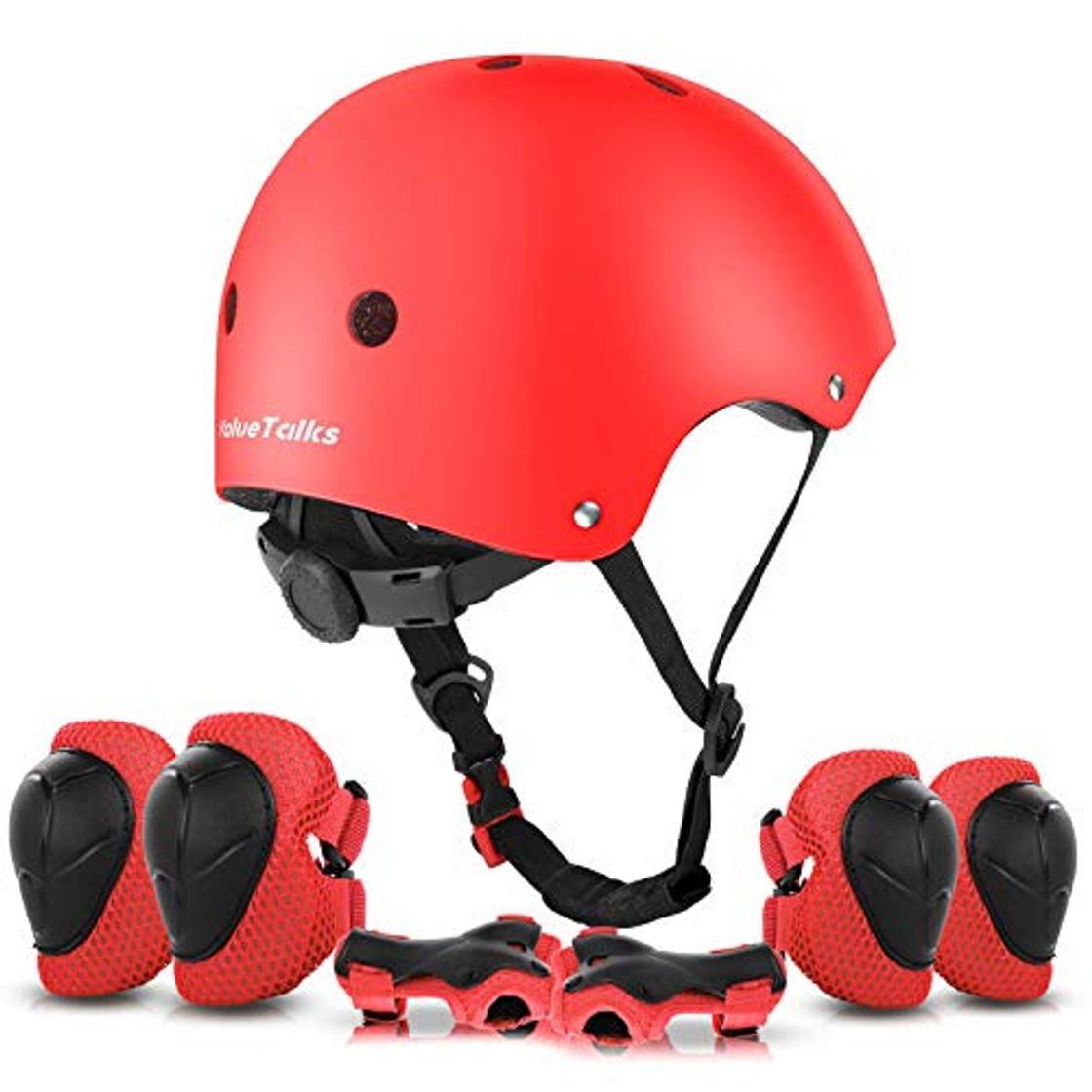 Producto ValueTalks Protección Patinaje, Protección Infantil Consta de Casco Ajustable Rodilleras Coderas, Patinaje