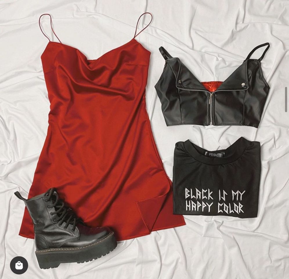 Moda E esse vestido vermelho ❤️