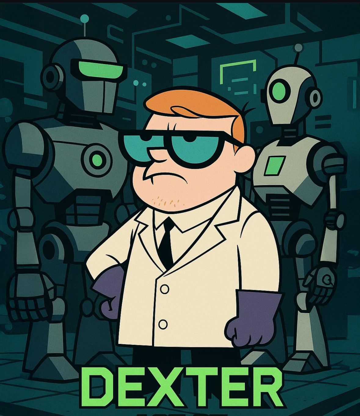 Social Dexter - Elon Musk con bata de laboratorio