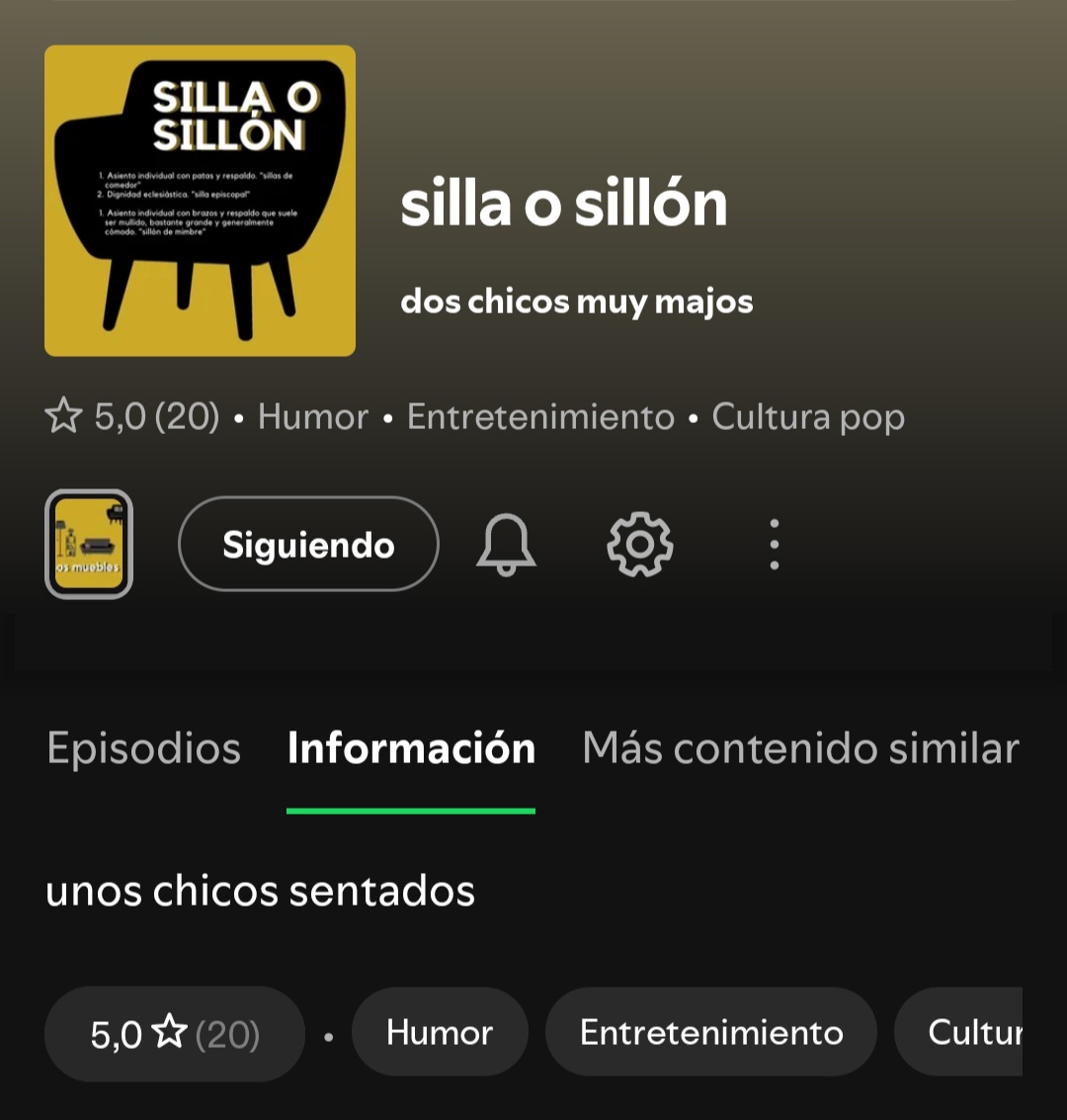 Social silla o sillón